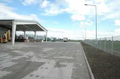 Budynek biurowo-socjalny ze stacją kontroli pojazdów