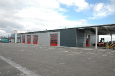Budynek biurowo-socjalny ze stacją kontroli pojazdów