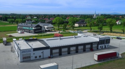 Budowa budynku biurowego z halą warsztatową i stacją kontroli pojazdów