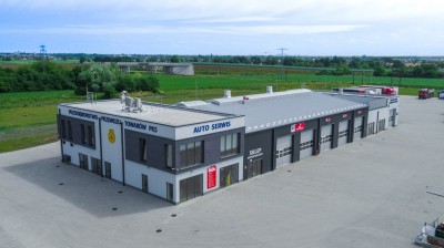 Budowa budynku biurowego z halą warsztatową i stacją kontroli pojazdów