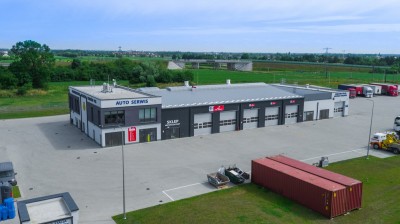 Budowa budynku biurowego z halą warsztatową i stacją kontroli pojazdów