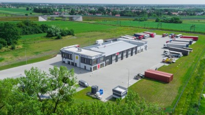 Budowa budynku biurowego z halą warsztatową i stacją kontroli pojazdów